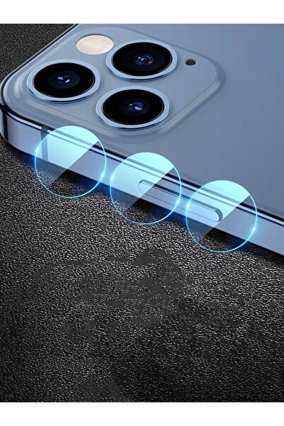 ucuzmi Iphone 11pro/max Kamera Lens Koruyucu Cam Yuvarlak Lazer Kesim Cam Yek...