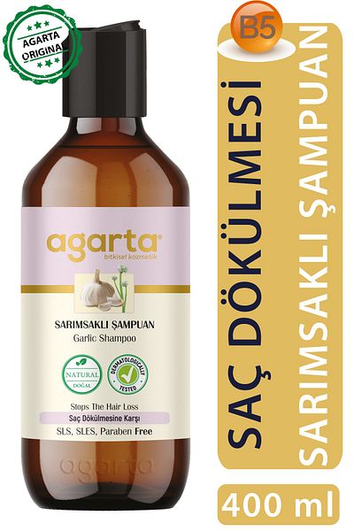 Agarta Natural Shampoo Garlic 400 ml