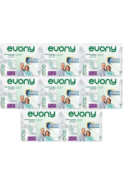 Evony Patient Diapers Adult with Waistband Textile Surface Extra Large - Extra Large Size 240 Pieces (8pk*30)
