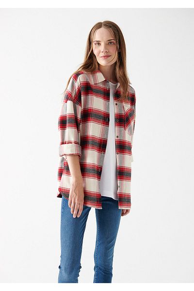 Mavi Checkered Red Shirt Loose Fit / Loose Fit 122870-82821