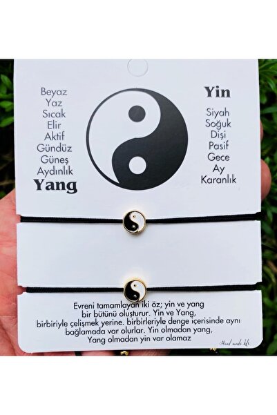 GALAXYBUTIQUE Ying Yang Ikili Bileklik
