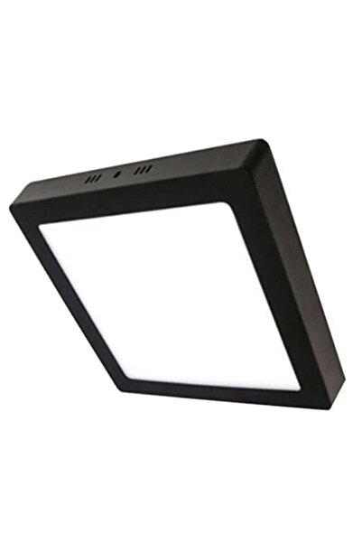 Sunlight Kare Sıva Üstü Siyah 20 Watt Led Panel Armatür Trafolu Beyaz Işık