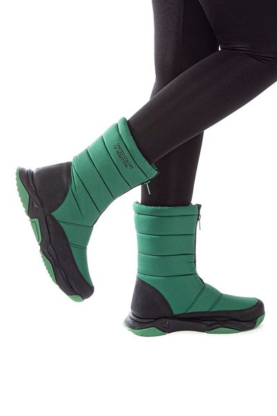 Benetton BN-30396 Γυναικείες Μπότες Πράσινες
