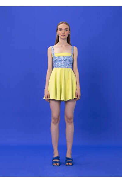ŞEBNEM GÜNAY Dancing Queen Lime Dress