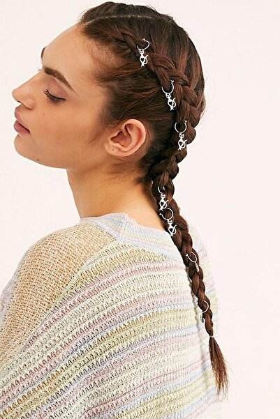 Monalisa Toka Kadın Gümüş Kedi Modelli Saç Küpesi