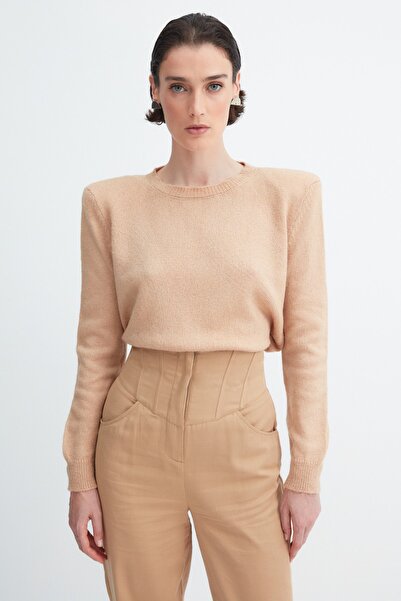 Trendyol Collection Pullover - Beige - Regular Fit