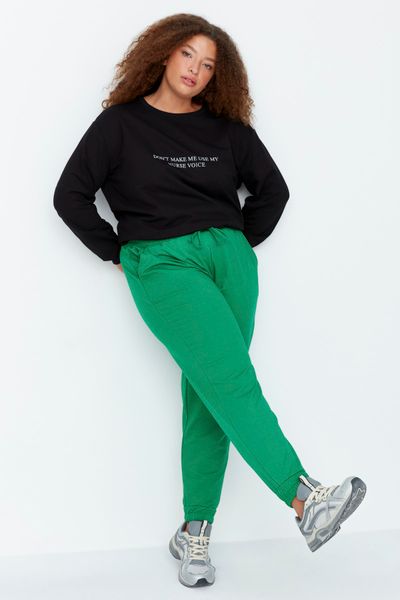 Green Plus Size Sweatpants Styles, Prices - Trendyol