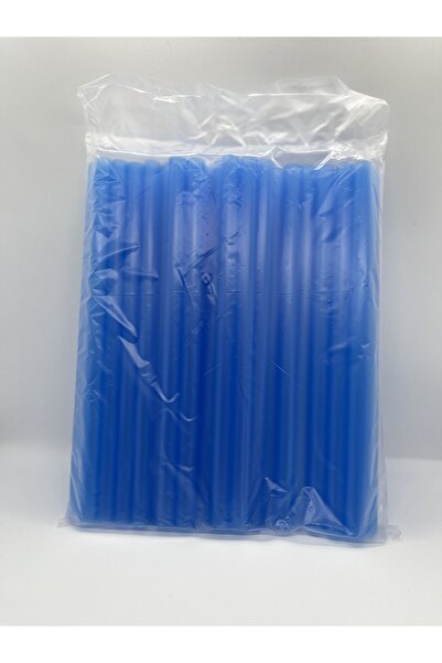 Bursa Pipet Mavi Bubble Tea Frozen Smoothie Ve Milkshake Uyumlu Pipet Kalın Kokteyl Pipet 50 Adet