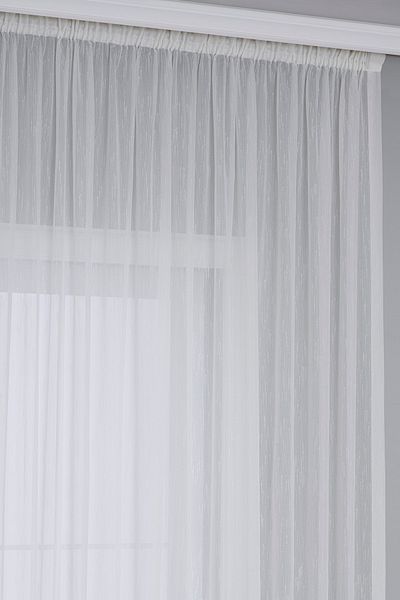 Gauze Fabric Design Ecru Linen Textured Plain Tulle Curtain Does Not Want Ironing