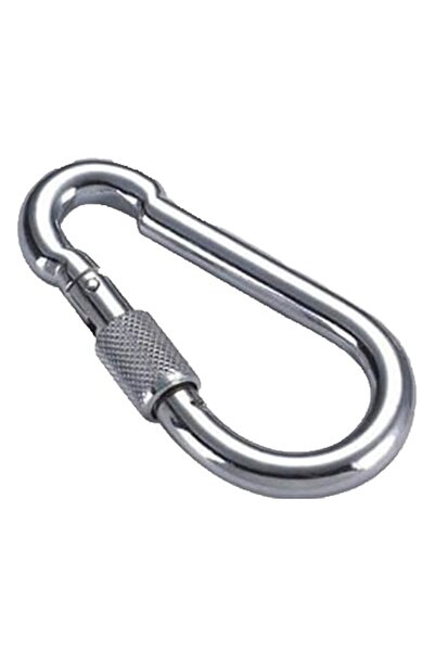 Renyap Vidalı Karabina Hamak Askısı Çelik Kanca 6 Mm
