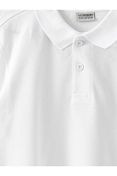 LC Waikiki Polo Neck Basic κοντομάνικο βαμβακερό μπλουζάκι για αγόρια 2 Συσκευασία