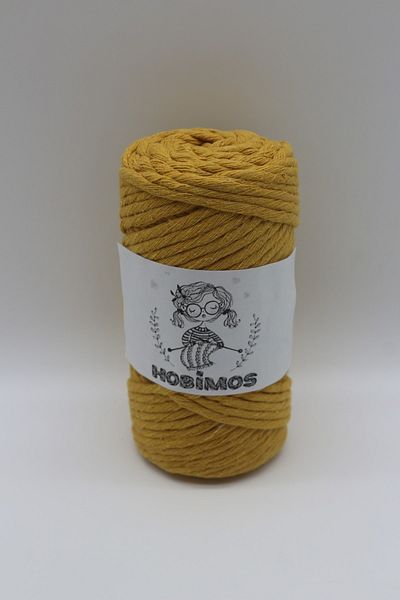 Hobimos Τυφλό Macrame 100% βαμβάκι 3 mm Μονό στριφτό 250 γραμμάρια 75 μέτρα