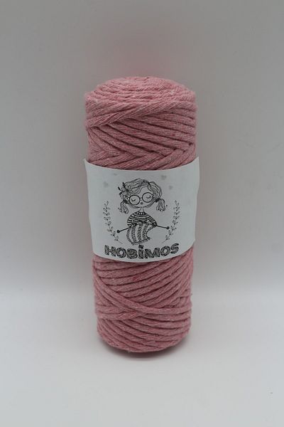 Hobimos Τυφλό Macrame 100% βαμβάκι 3 mm Μονό στριφτό 250 γραμμάρια 75 μέτρα