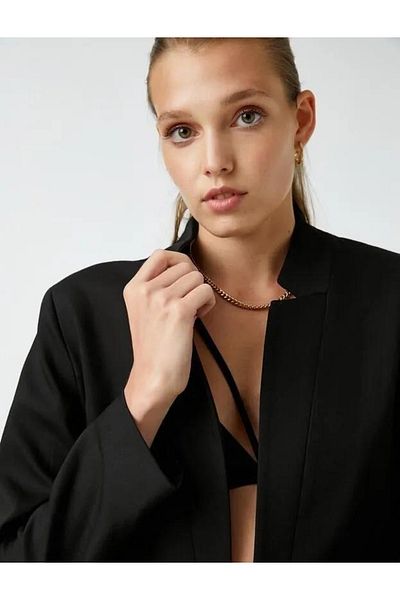 Koton Blazer - Schwarz - Relaxed Fit