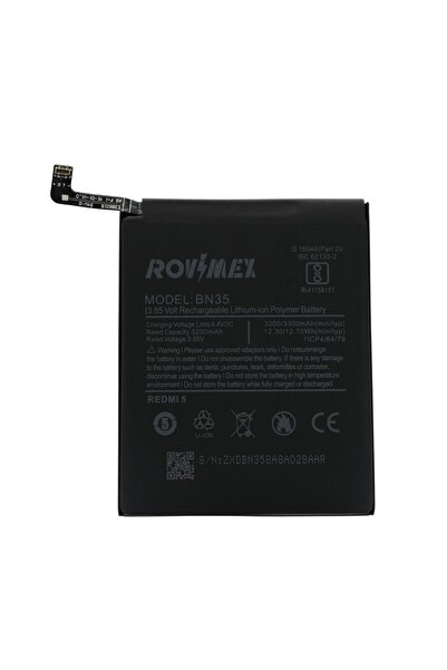 Rovimex Xiaomi Redmi Note 7 Bn4a Uyumlu Batarya Pil