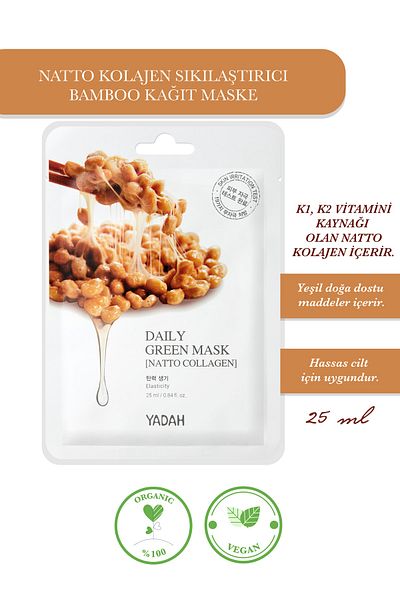 YADAH Natto Collagen Paper Mask-Skin Firming
