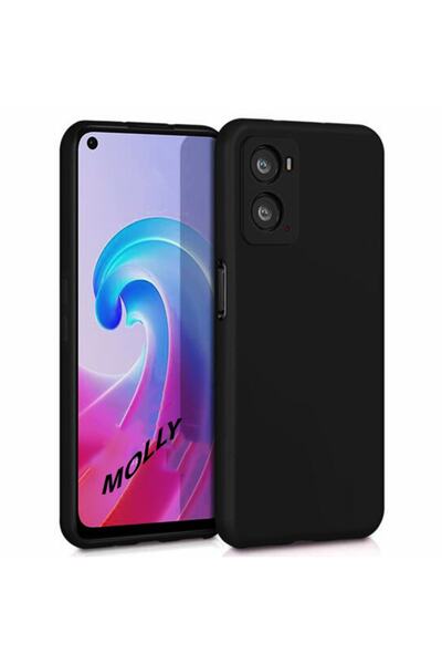 Molly Technology Oppo A76 Compatible Black Guardian Matte Silicone Case