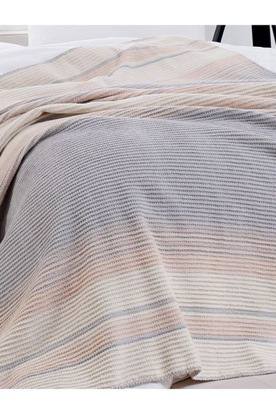 Elfida Home&Kids Cotton Blanket Single Gray Striped