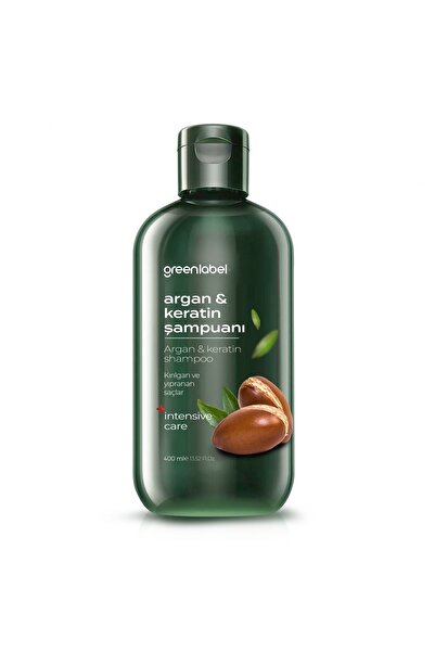Greenlabel شامبو الأرغان والكيراتين 400 مل. شامبو العناية والإصلاح شامبو مضاد...