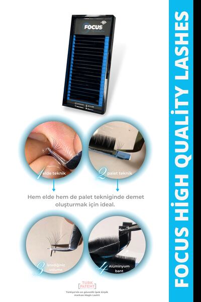 Magic Lash Cc 0,15 8/15mm Mix 20 Sıra Focus High Quality Lashes Ipek Kirpik