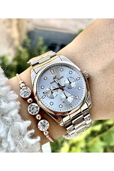 Daniel Klein Kadın Kol Saati 3 Atm Su Geçirmez Çelik Kordon + Bileklik Hediyeli