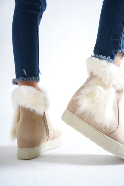 Moda Değirmeni Női tollas rövid csizma Md1138-116-0001