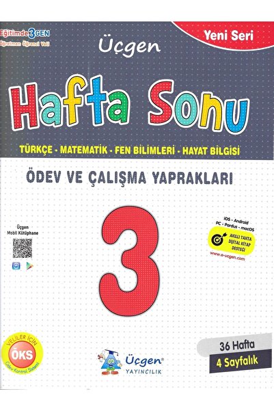 Üçgen Yayıncılık Üçgen 3 Sınıf Yeni Seri Hafta Sonu
