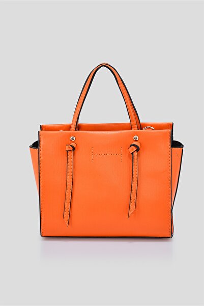 Çantacımstore حقيبة سيتي صغيرة معقودة للنساء برتقالي 301