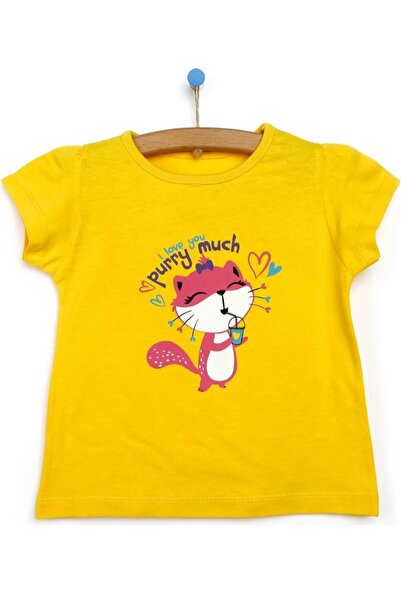 ebebek Hello Baby Kız Bebek Basic Pamuklu T-shirt