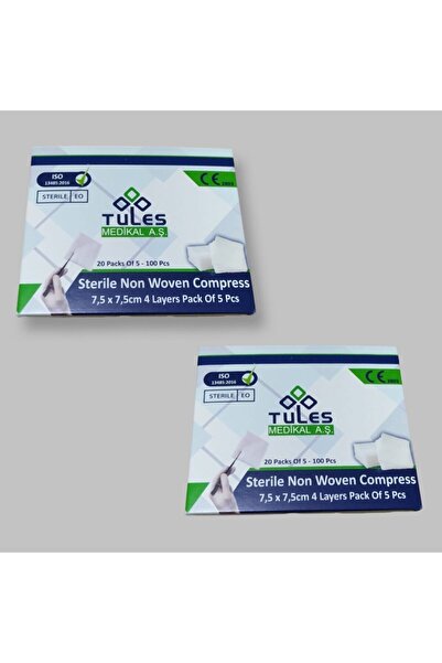 Tules Medikal Tules Steril Spanç 100’lü 4 Kutu 400 Adet