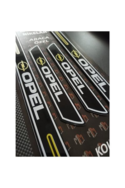 Genel Markalar Opel Vectra Uyumlu  B Pleksi Kapı Eşiği Ön Arka 4'lü Set Piano...