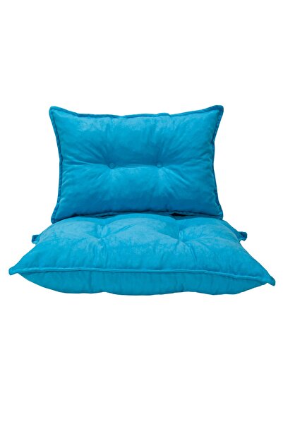 Zem Bella Petek Kalorifer Önü Ikili Minder Takımı Mavi