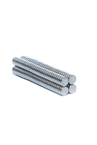 Hdg 100 Adet Yuvarlak Neodyum Magnet Mıknatıs - 7 Mm Çap -1,5 Mm Kalınlık
