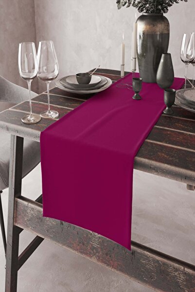 RugViva Față de masă simplă de culoare fucsia - țesut premium, 40x140cm, Rnr015