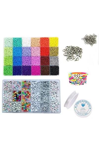 RLX BUJİTERİ Σετ Giant Sand Beads (24 Χρώματα) - Letter Beads Σετ Ιδανικό για...