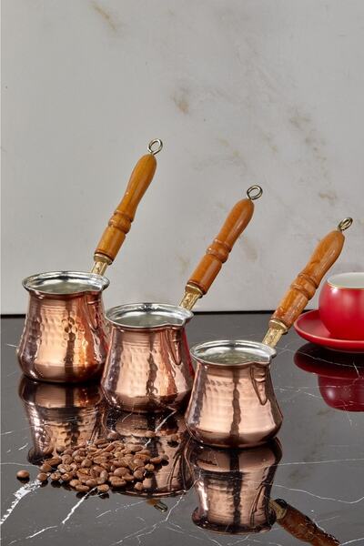 Cooker Copper Chubby Coffee Pot - Set of 3