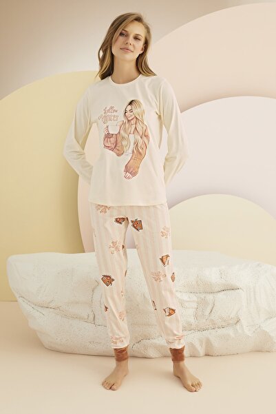 Sevim 13977 Baskılı Pijama Takım