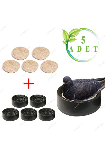 MUTLU TAVUKÇULUK Folluk 5 Adet 5 Adet Keçe Güvercin Delikli Oval Güvercin Fol...