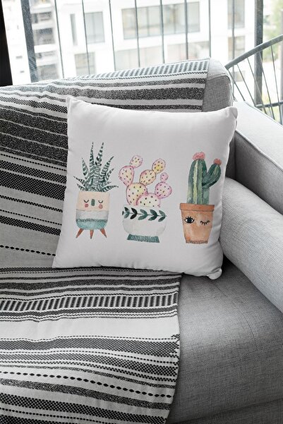 Viva Home 43x43cm Premium Tay Tüyü Dokuma Leke Tutmaz Kumaş Çift Taraflı Kırl...