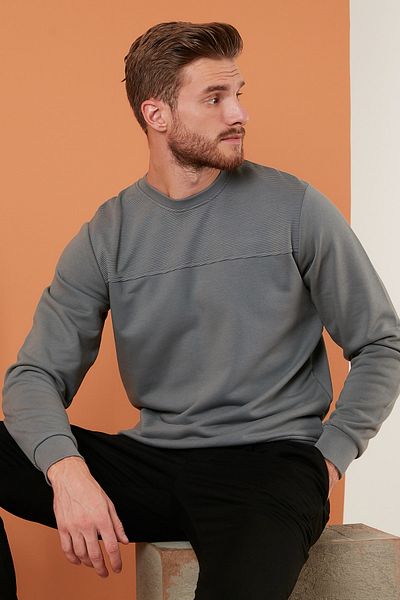 Buratti Ανδρικό φούτερ Cotton Crew Neck Slim Fit Sweat 5905033