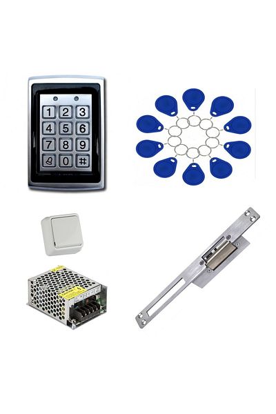 LEDONLİNE Rfid Metal Combination Door Lock Opening Inner Door Lock Set