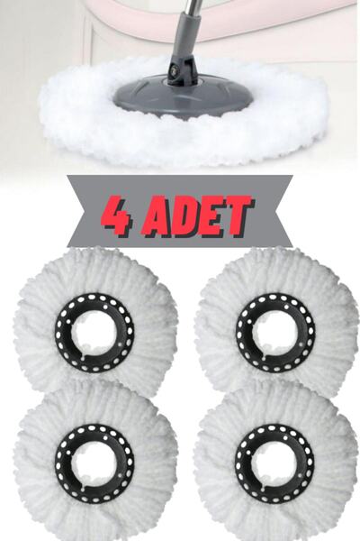 Proff Proff %100 Mikrofiber Yedek Spin Mop Bezi 4'lü