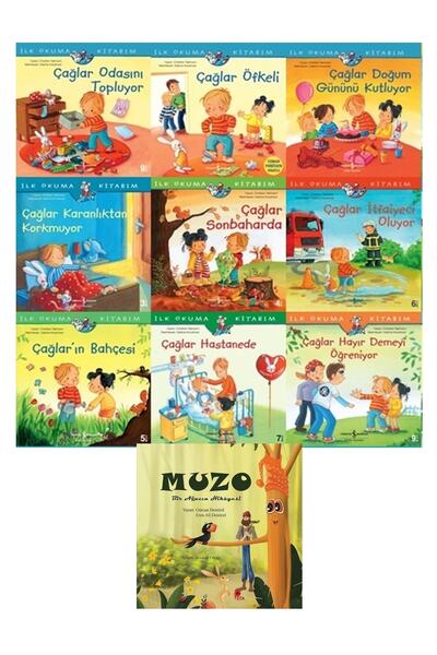 TÜRKİYE İŞ BANKASI KÜLTÜR YAYINLARI Ilk Okuma Kitabım: Çağlar Serisi 9 Kitap ...