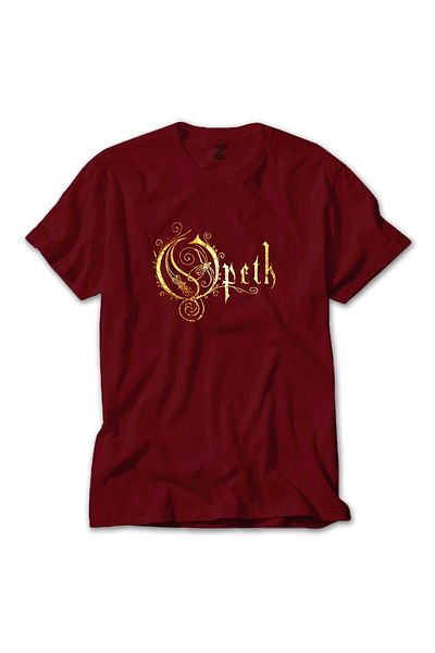 Z zepplin Κλασικό κόκκινο μπλουζάκι Opeth Logo