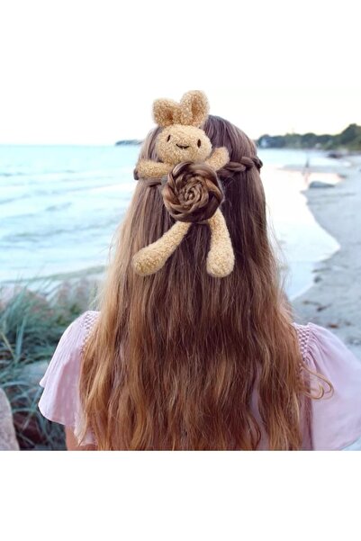 GÜLPEŞE Λούτρινο κουλούρι με πόρπη κουνελιού Πόρπη Bagel 1 Τεμάχιο