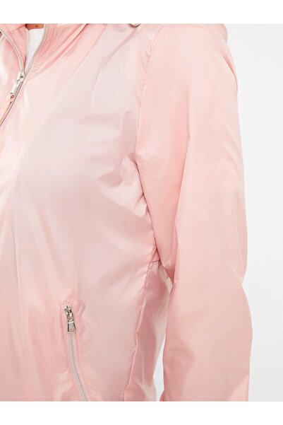 LC Waikiki Γυναικείο αδιάβροχο μονόχρωμο μακρυμάνικο με κουκούλα