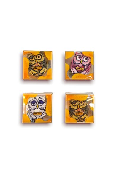 Silka مجموعة ممحاة البومة مكونة من 4 قطع