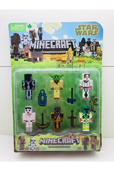 MINECRAFT Toy Star Wars Model Set of 6 Toys 11 Pieces
