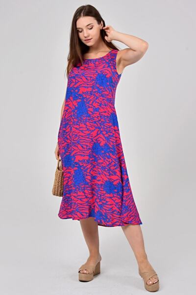 LİKAPA Καλοκαιρινό φόρεμα βισκόζης με λουράκι