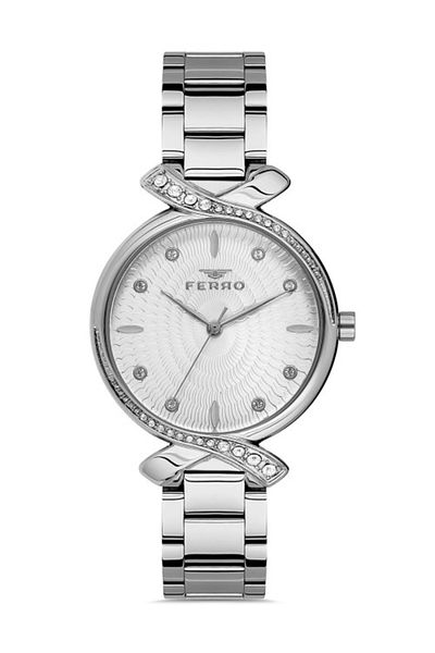 FERRO Silver Steel Cord Women's Wristwatch Fl21254a-a Fl21254a-a